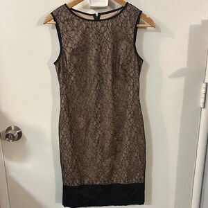 Chic Black Lace Midi Dress